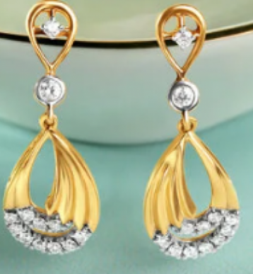 21 leafy drop earrings